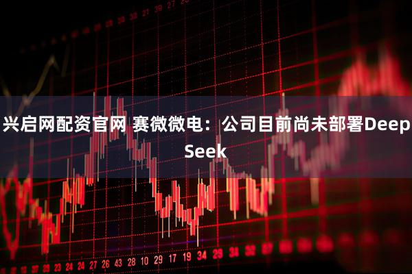 兴启网配资官网 赛微微电：公司目前尚未部署DeepSeek