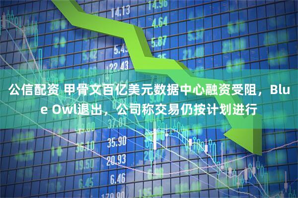 公信配资 甲骨文百亿美元数据中心融资受阻，Blue Owl退出，公司称交易仍按计划进行